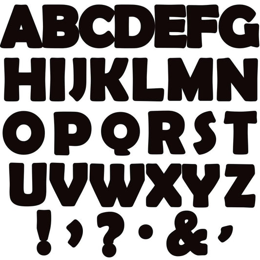 150 PCS Large 6" Bulletin Board Letters Set, Black Classroom Alphabet Cutout Letter for Bulletin Board Display Home School, A Great Helper to Inspire Students' Learning Interest