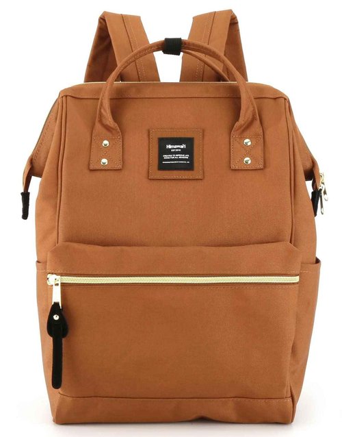 Himawari Laptop Backpack for Women&Men,Wide Open Large USB Charging Port 15.6 Inch Laptop Doctor College Work Bag (9001 - Caramel)