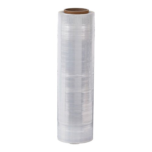 Universal High-Performance Handwrap Film, 18" x 1,500 ft, 12 mic (47-Gauge), Clear, 4/Carton
