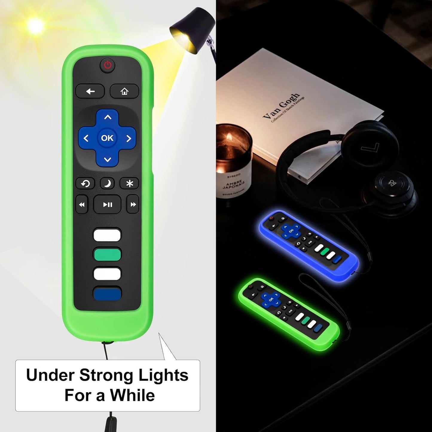(Pack of 2) Replacement-Remote-Control for Roku-TV,Compatible for TCL Roku/Hisense Roku/Onn Roku/Philips Roku Smart TVs(Not for Roku Stick and Box)