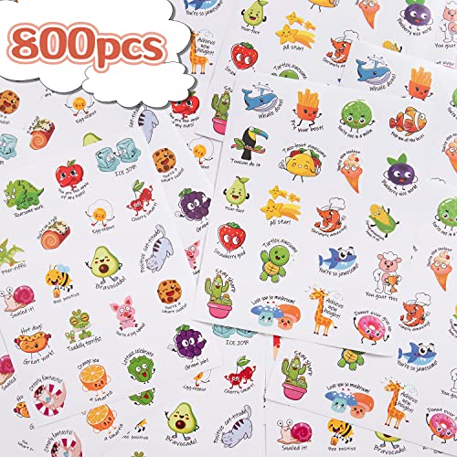 800pcs Teacher Classroom Motivational Stickers for Kids & Students - Fun Educational Rewards