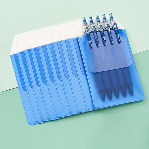 10pcs Blue Shirt Pocket Protectors Lab Coat Pocket Pocket Pen Holders for Shirts Pocket Pencil Holder Leakproof Pocket Pen