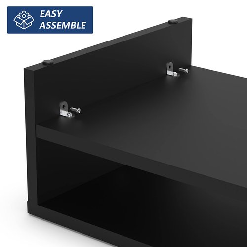 FITUEYES Monitor Stand - 2 Tier Computer Monitor Riser with 21.3 Inch Shelf, Wood Desktop Stand for Laptop Computer Screen, Desk Organization, Office Supplies