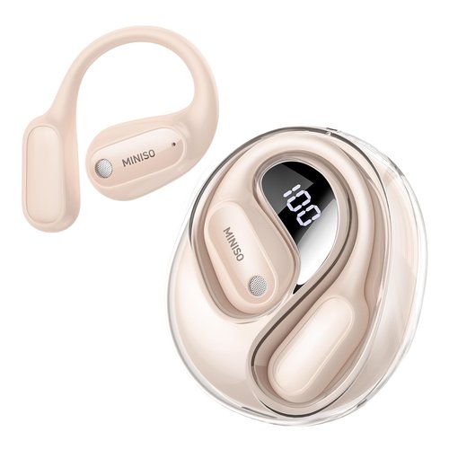 MINISO Translation Earbuds Real Time, Language Translator Earbuds with 135 Languages, LED Display, Bluetooth 6.0, Open-Ear translating Earbuds with APP, 60Hrs Playtime, Perfect for Business & Travel