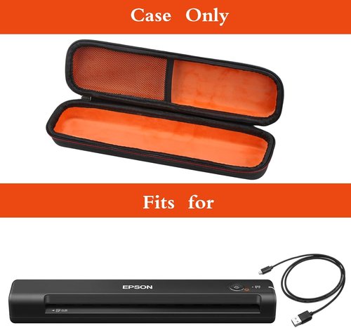 Mchoi Hard Storage Case - Fits Epson Workforce ES-50/ES-55R/ES-60W/ES-65WR | Portable Document Protection