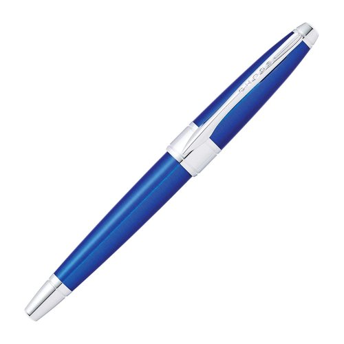 Cross Apogee Translucent Blue Lacquer Rollerball Pen