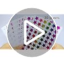 Multicolor 0.6-inch Holographic Star Stickers for Kids Rewards, 1620 pcs
