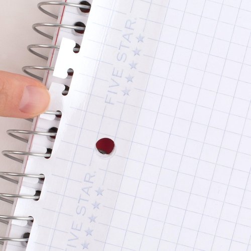 Five Star Insertable Loose Leaf Paper, Notebook Paper, Graph Paper to Add Pages, Reinforced Filler Paper, 8.5 x 11, 75 Sheets (17018)