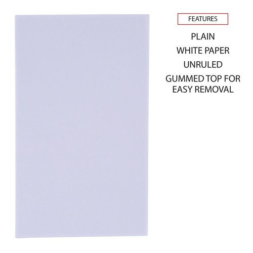 Universal Scratch Pad Value Pack, Unruled, 3 x 5, White, 100 Sheets, 180/Carton