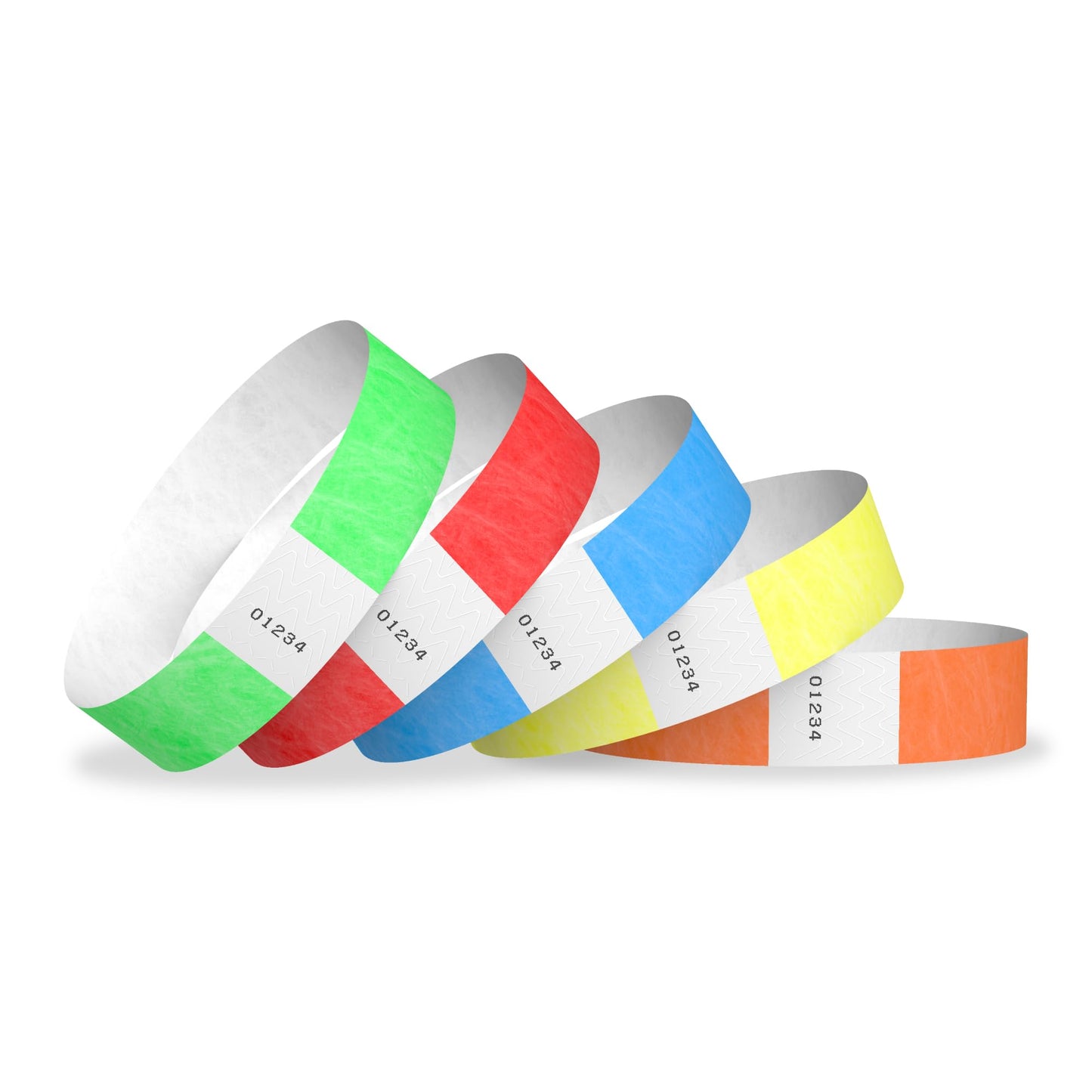 1,000 WristCo Tyvek Wristbands for Events – 5-Color Variety Pack – Tamper-Proof Design Prevents Reuse – Premium-Grade Bracelets for Hospital & Medical ID, Party, VIP Identification