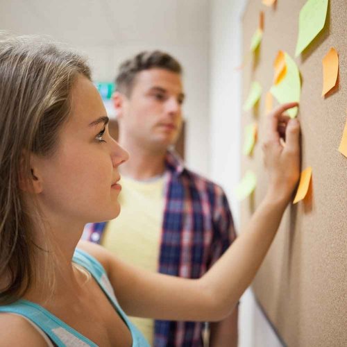 Lockways Cork Board Bulletin Board, 2 Pack Double Sided Corkboard 36" x 24", Wall-Mounted Silver Aluminum Message Presentation Notice Board 3 x 2 Feet