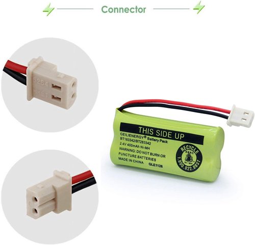 GEILIENERGY Cordless Phone Battery - Compatible with VTech CS6114/CS6419 | Pack of 2 Batteries