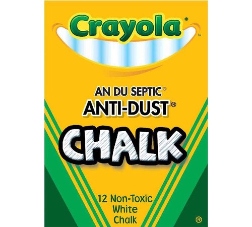 Nontoxic Anti-Dust Chalk (12 Sticks/Box) [Set of 6]
