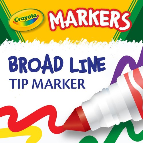 Crayola Broad Line Markers Classpack (256 Ct), Bulk Teacher Supplies for Back to School, Kids Markers, Classroom Must Haves, Arts & Crafts Supplies