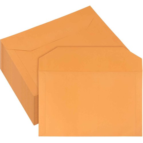 Sinload 80 Pack Legal File Envelope 10 x 15 Inch File Jackets Legal Size 40 lb Yellow Kraft for Mailing Documents