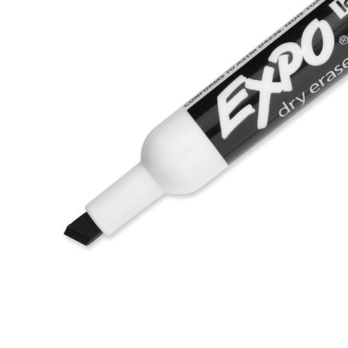 Boardwalk BWK410321 7.6 in. x 8.9 in. 2 Ply Center-Pull Roll Towels - White (6/Carton) & EXPO Low Odor Dry Erase Markers, Chisel Tip, Black, 36 Count