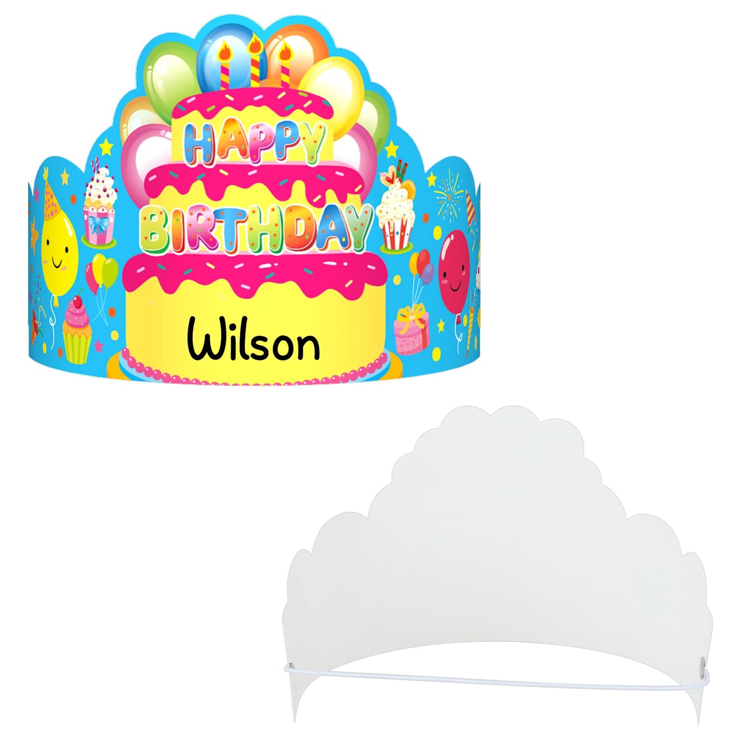 AUGTHEEP Pack of 36 Birthday Crowns for Kids - Colorful Paper Party Hats for Students Classroom School VBS Party Supplies