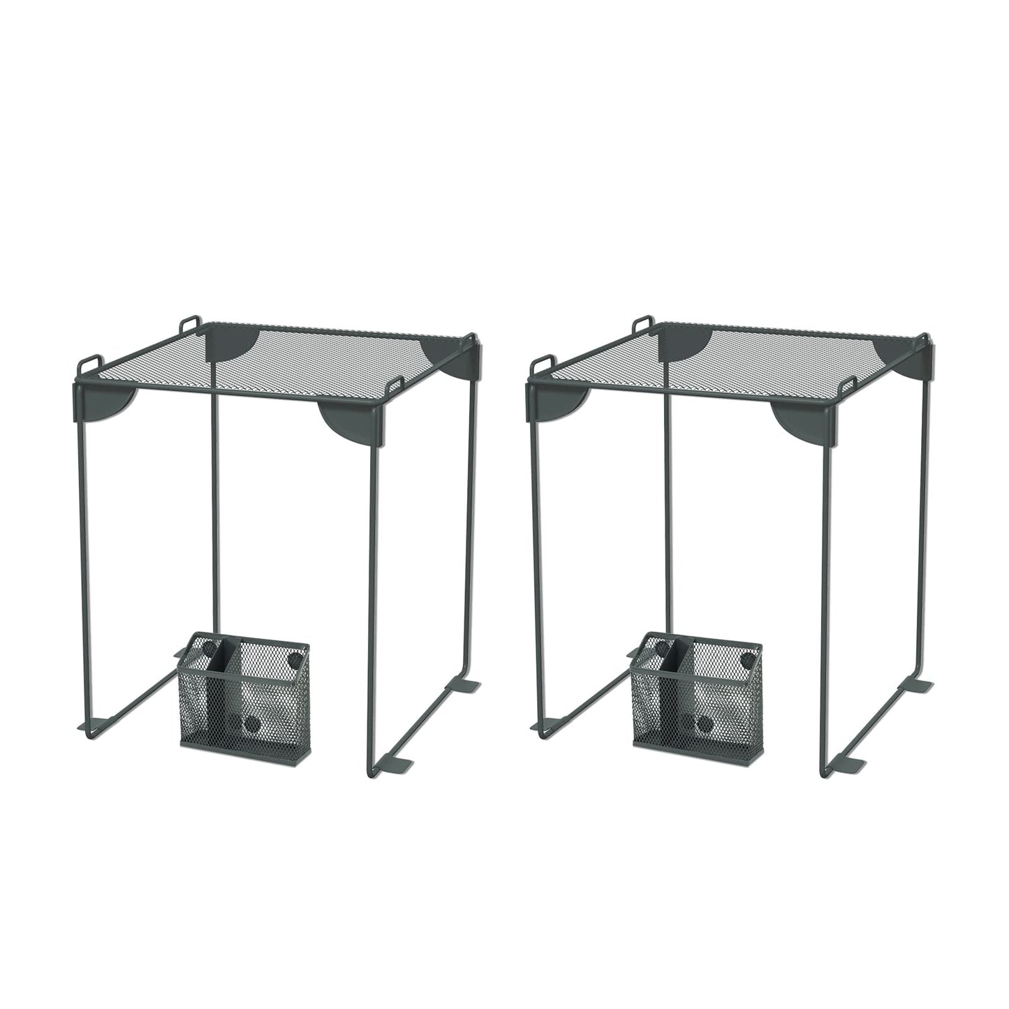 Neudeco Locker Accessories and Decor Kit, Pack of 4, Grey