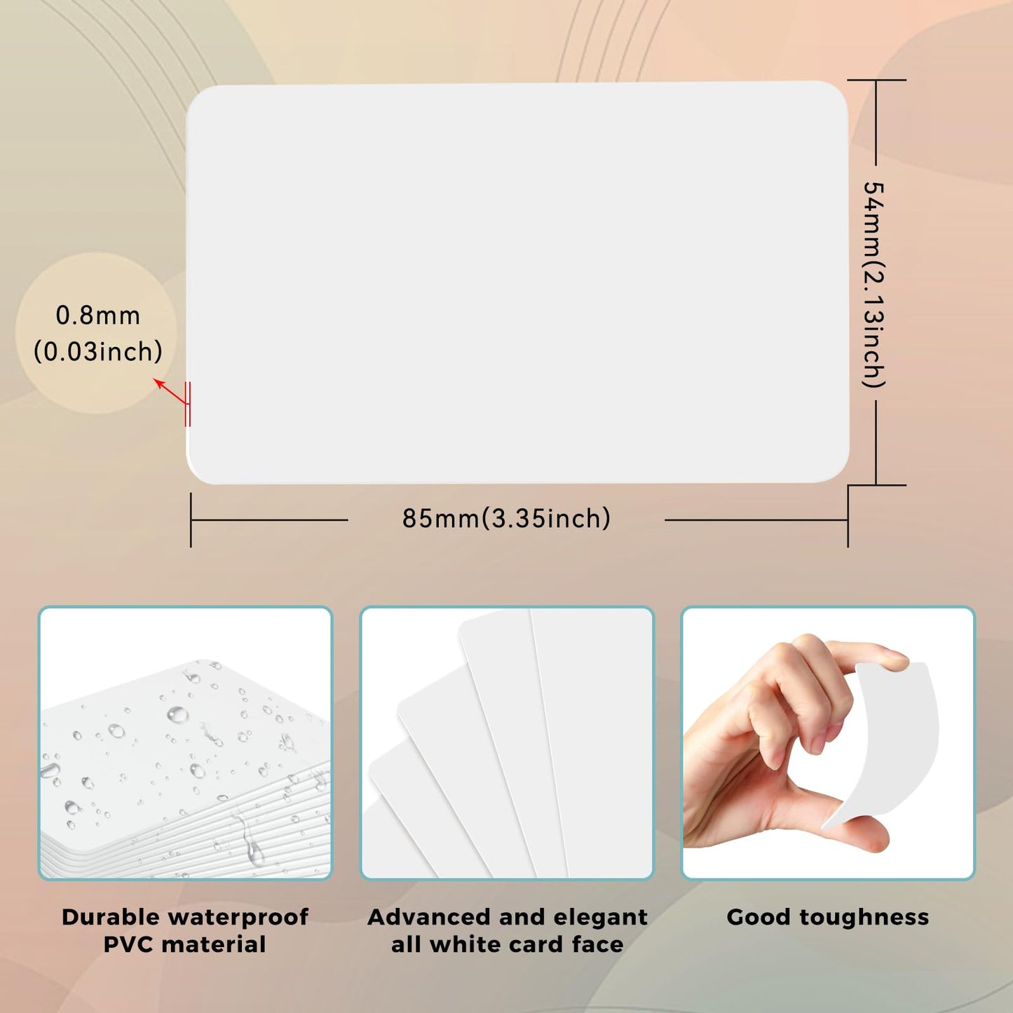 20Pcs NFC Cards NFC Tags NFC Business Card NFC 215 Cards NFC Ntag215 Cards Blank NFC Cards 504 Bytes Programmable NFC Tags iPhone Compatible with NFC Enabled Mobile Phones & Devices