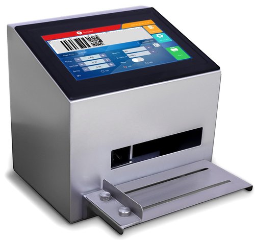 Intelligence Batch Coder with 7-Inch Touch Screen Inkjet Printer with 42ml Original Quick-Drying Ink Cartridge Inkjet coding Machine for Lot Code/Date/Time/Barcode/QR Code/Batch Number/Label/Image