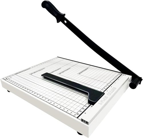 12" Guillotine Paper Cutter,Paper Cutter for Cardstock Heavy Duty 12 inch,Cut Cleanly and Quickly,12" Cut Length,10 Sheet Capacity.