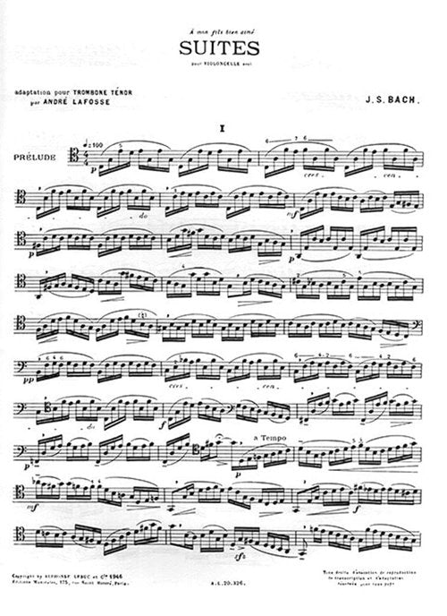 Bach: 6 Cello Suites (arr. for tenor trombone)