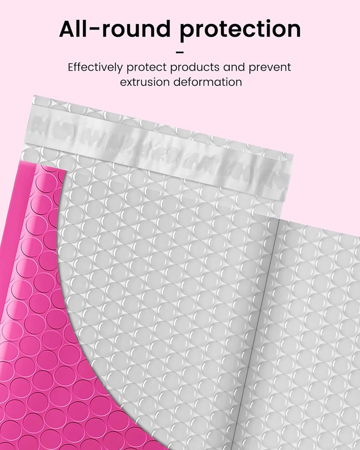 GSSUSA Pink Bubble Mailers 4x8 Inches 19200 Pack, Usable Size 4X7" Bubble Envelopes for Small Business, 1 Pallet Padded Envelope, Shipping Mailers, Packaging Bags, Mailing Envelopes, Shipping Supplies