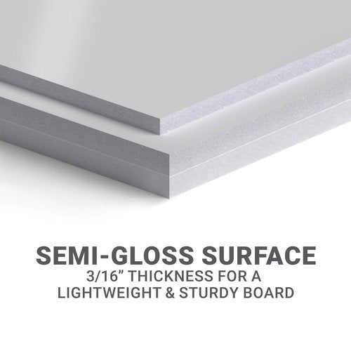 GotPrint Custom Foam Boards, 3/16" Thick Customized Your Own Design Logo/Image/Text Foam Poster Boards for Photo Mounting, Presentations, Art Craft, Shape Rectangle, 24" X 36", Pack of 1