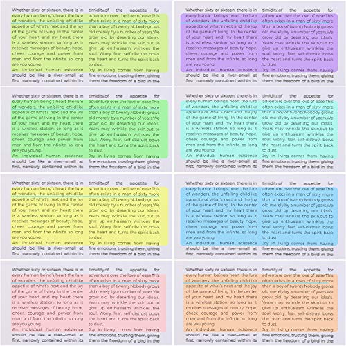 Guided Reading Strips for Dyslexia - 16 Colored Highlight Overlay Rulers