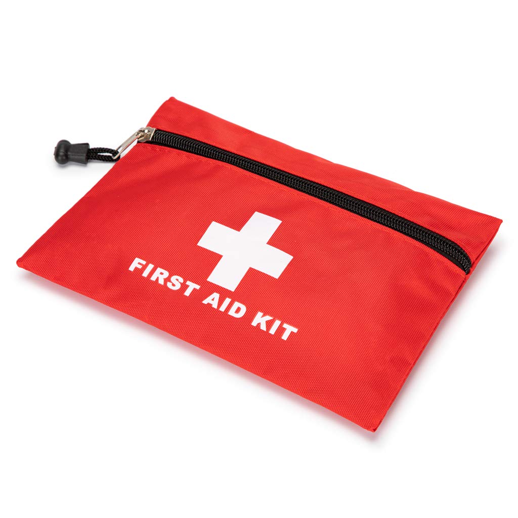 PAXLAMB Red First Aid Bag Small First Aid Kit Empty Medical Storage Bag for First Aid Kits Pack Emergency Hiking Backpacking Camping Cycling Travel Car (Red 6.3x4.3 12PCS)