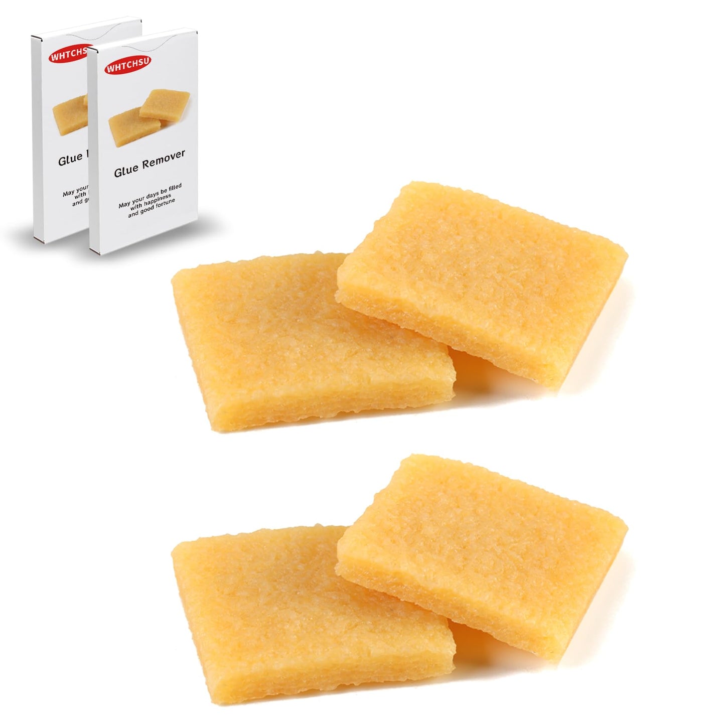 WHTCHSU 4 Pcs Glue and Residue Eraser Rubber Cement Cleaner for Removing Adhesive and Residues from Paper Plastic and More