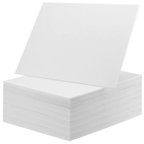 HOZEON 50 Pack 11 x 14 Inch Foam Boards, White Foam Board, 1/8 Inch Thickness Foam Core Backing Board Polystyrene Poster Board Signboards for Presentation, Artwork, 3D Modeling