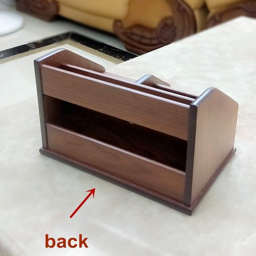 N Desk organizer wood with small drawer Office and Home organization like remote control holder pencil holder HeBen1029