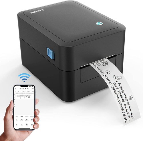 iDPRT Bluetooth Label Printer SP320 - Ultra Fast Thermal Label Printer with APP, Wireless Label Maker for 1"-3.15" Width Barcode, Address, Mailing, Filling Support Windows, Mac, iOS& Android (Renewed)