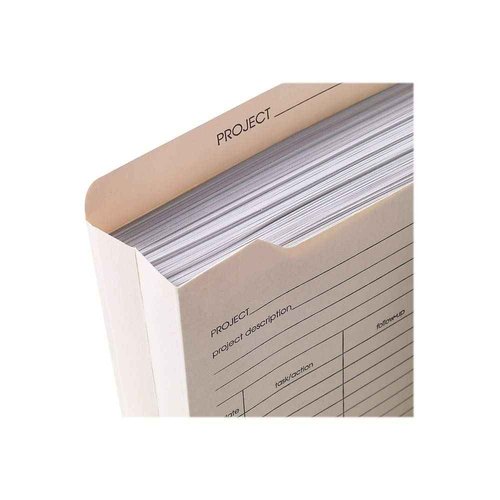 Staples 486083 Manila Reinf Pre-Printed Jackets LTR 2-Inch Expansion 50/BX