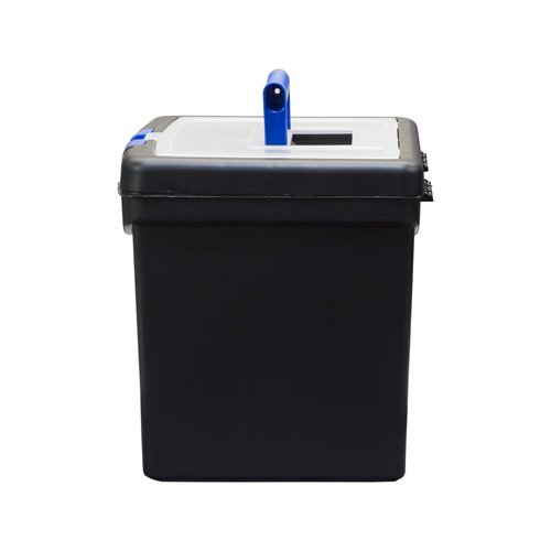 Storex File Storage Box with XL Storage Lid, Black/Blue, 2-Pack (61415C02C)