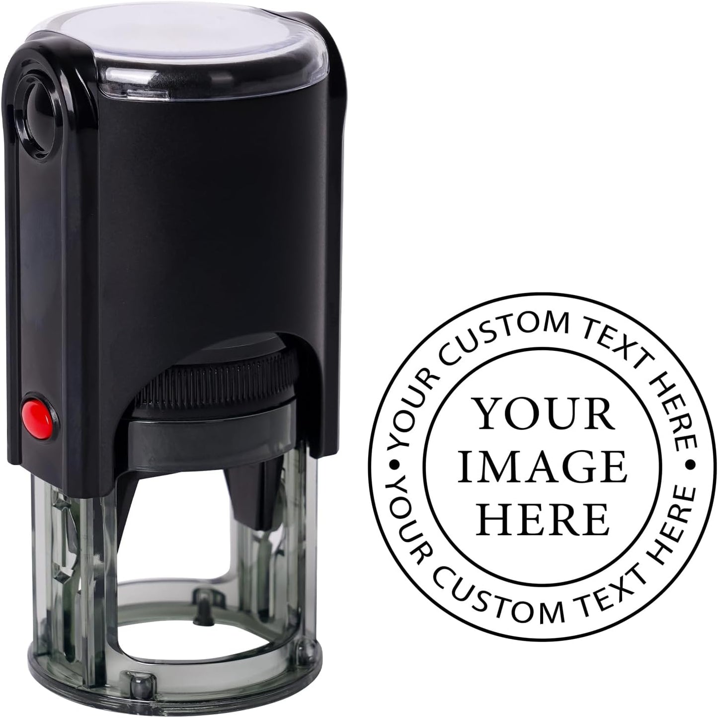 Skiennix Custom Logo Stamps - Personalized Self-Inking Business Logo Stamp | 4 Sizes, 5 Ink Colors