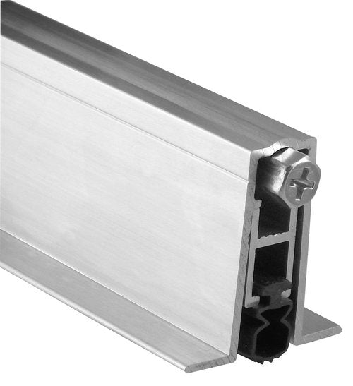 Pemko Aluminum Automatic Door Bottom, Mill Finish, PemkoPrene, 9/16”W x 36"L x 1-3/8”H (411APKL36)