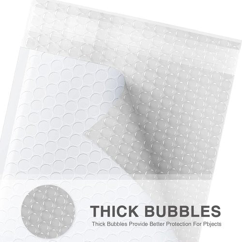 Metronic Bubble Mailers - Waterproof Self-Seal Padded Envelopes 6x10 Inch | Perfect for Shipping Jewelry & Makeup