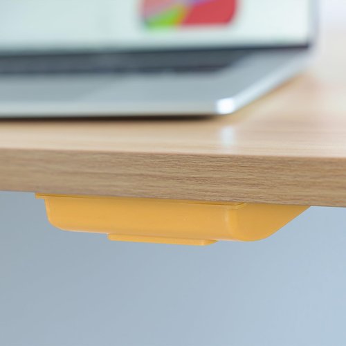 PATIKIL Under Desk Drawer, 4 Pcs Under Table Storage Self-Adhesive Attachment Drawers Organizer for Pens Standing Desk Office Studio Home, Pink, Small