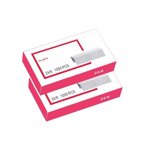 Xuyingst 1-3Box 1000pcs Effortless Staple 24/6, Office Stationery Reinforced Steel Core Staple, Nail Binding Ins Mini Stapler