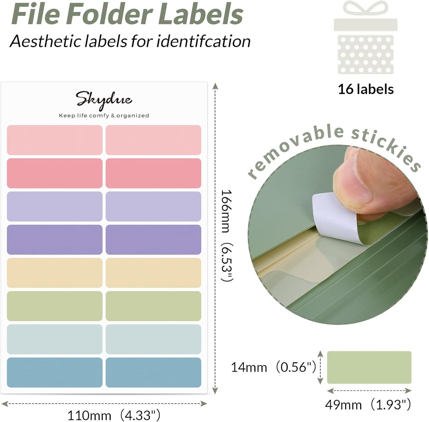SKYDUE Accordion File Organizer - Expanding 7-Pocket Folder for Documents | Portable A4 Size, Moss Green