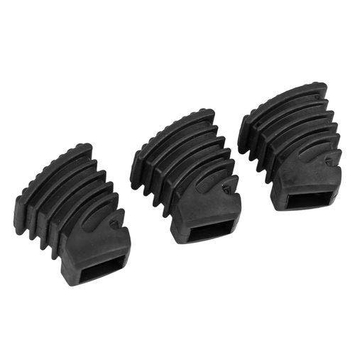 3-Pack Drum Throne Feet Replacement Cymbal Stand Rubber Feet Non-Slip Durable Percussion Hardware Stabilizers for Throne Snare Stand (Black)