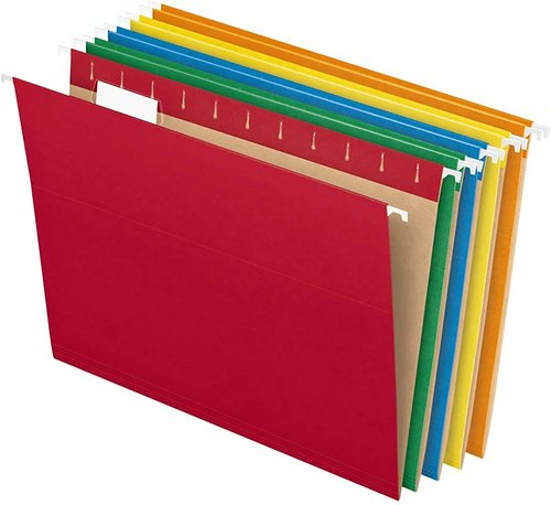 IRIS USA 4 Pack Letter/Legal Size File Box | Pendaflex Hanging File Folders, Letter Size, 25 Per Box