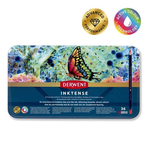 Inktense 36 Piece Water Soluble Colored Pencil Set