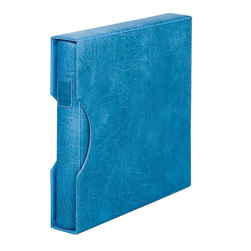 Lindner 1124 - B Set: Ringbinder REGULAR mit Kassette-blau