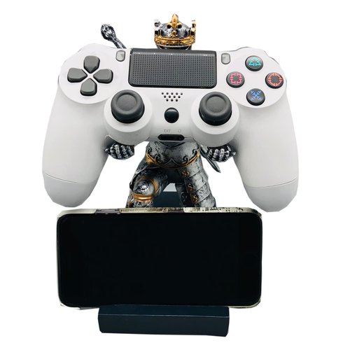 AMJUDOT Knight Pen Holder Magnetic Knight Pencil Holder Stand Holder for Gamepad,Phones Office Desk Supplies Ornament (Iron)