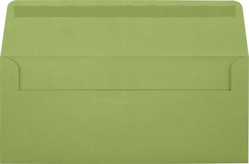 LUXPaper #10 Business Window Envelopes | 4 1/8" x 9 1/2" | Avocado Green | 70lb. Text | 250 Qty