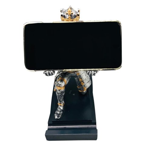 AMJUDOT Knight Pen Holder Magnetic Knight Pencil Holder Stand Holder for Gamepad,Phones Office Desk Supplies Ornament (Iron)