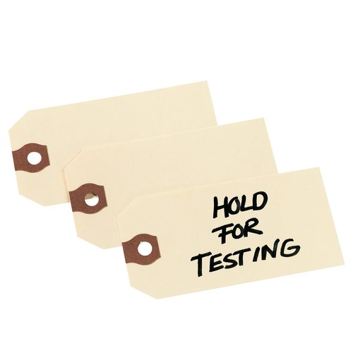 Avery unstrung Shipping Tags, 11.5 pt. Stock, 6-1/4" x 3-1/8", 1,000 Manila Hang Tags (12308)